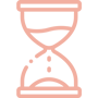 Pictogramme d'un sablier représentant des temps de sommeil très réduits